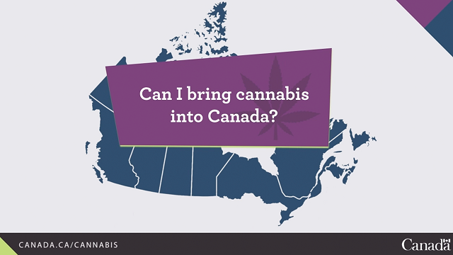 Laws for cannabis at the Canadian border